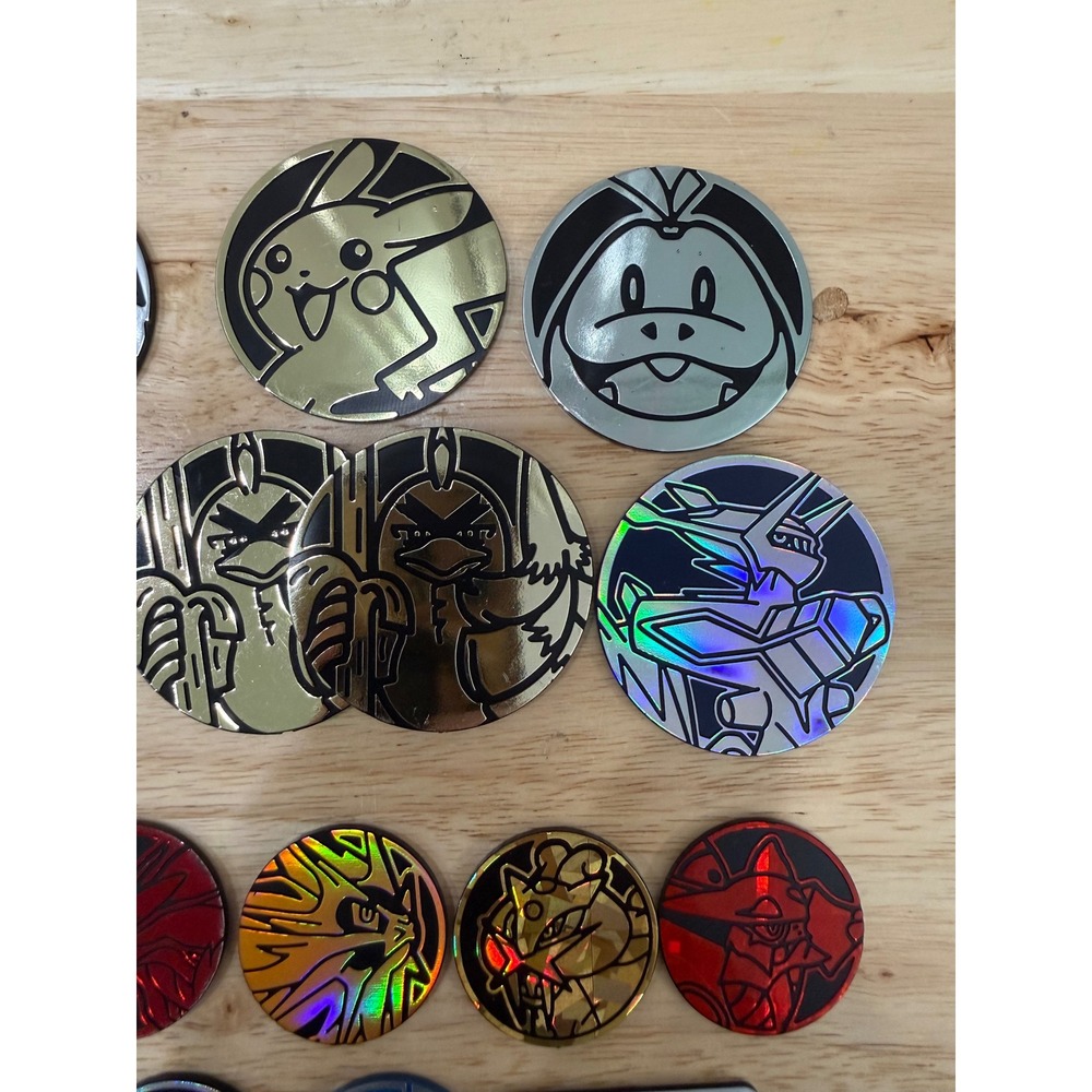 Bundle Lot of 16 pieces Pokemon Coins Tokens - Picture 4 of 6
